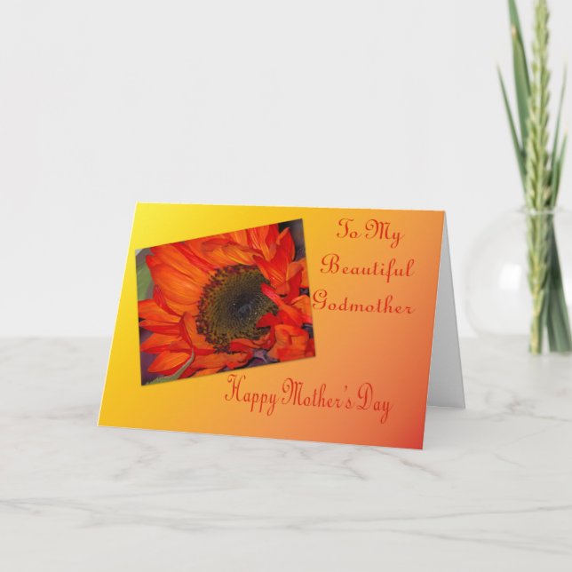 Cartão Mother's Day Card For Godmother (Frente)