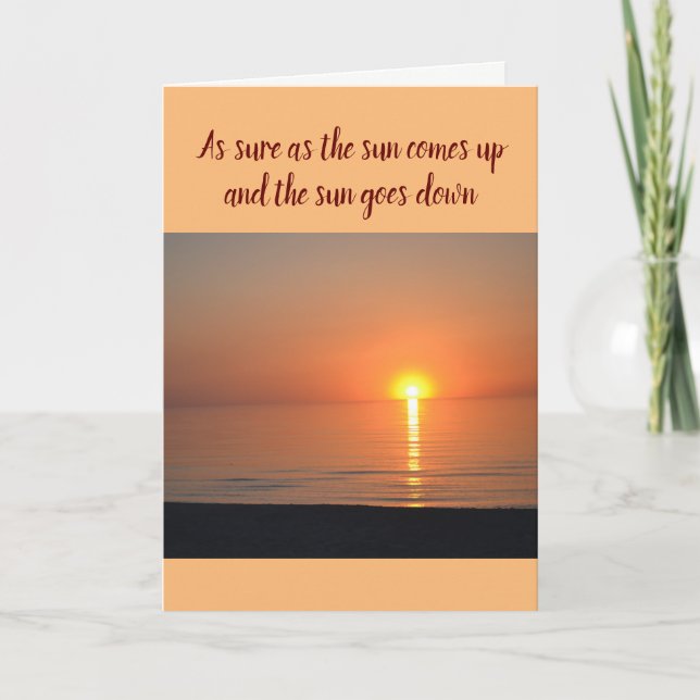 Cartão Mother's Day Card--Sunset (Frente)