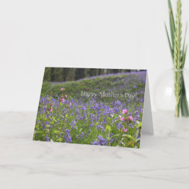 Cartão Mother's Day Card with Bluebells