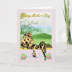 Cartão Mother's Day Card, with little Dalmatian dog