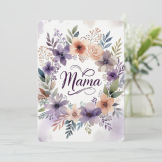 Cartão Mother's day Flat Greeting Card