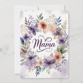 Cartão Mother's day Flat Greeting Card
