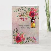 Mother's Day for my Daughter Elegant Floral