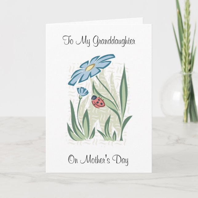 Cartão Mother's Day Granddaughter - Greeting Card (Frente)