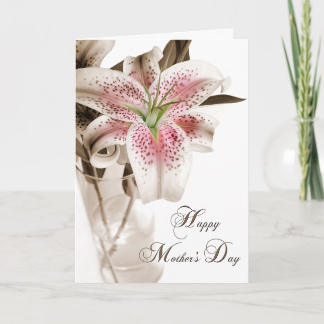 Cartão Mother's Day Lily (Frente)