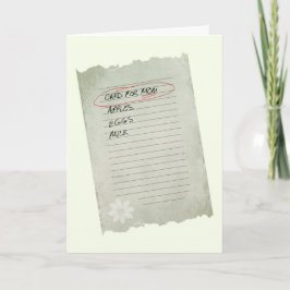 Cartão Mother's Day List