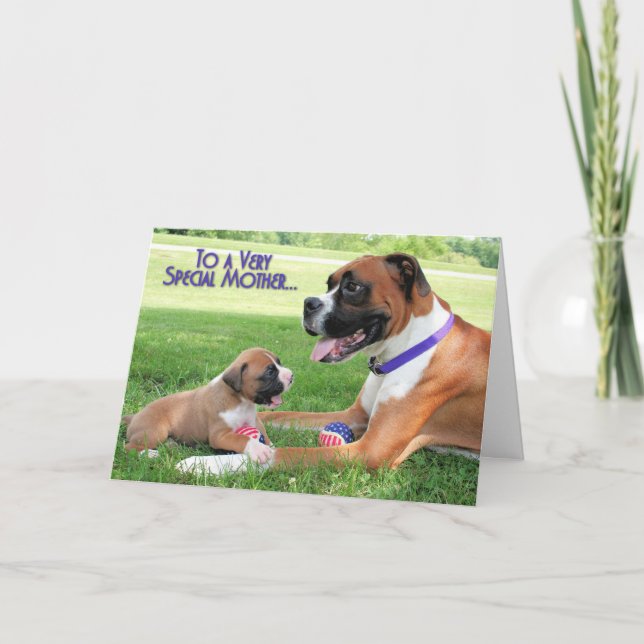 Cartão Mothers Day - Mommy Boxer - Vindy (Frente)