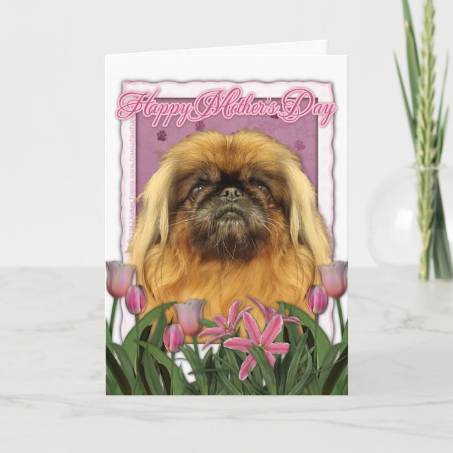 Cartão Mothers Day - Pekingese - Pebbles (Frente)