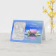 Cartão Mother's Day Pink Water Lily (photo frame) (Yellow Flower)