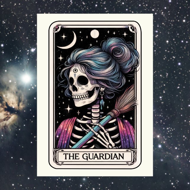 Cartão Mother's Day Skeleton The Guardian Tarot (Mother's Day Skeleton The Guardian Tarot Card
)