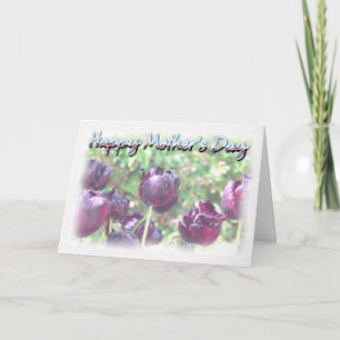 Cartão Mother's Day - Watercolour Tulips