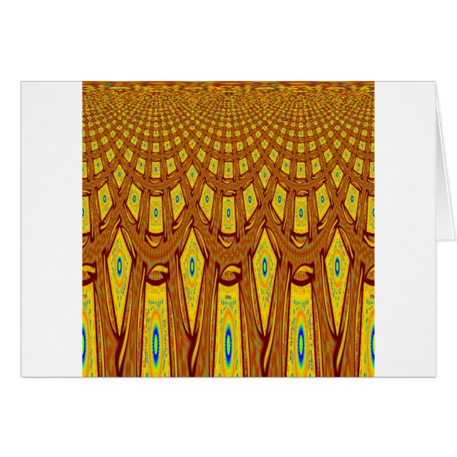 Cartão Motif africano tribal (Frente Horizontal)