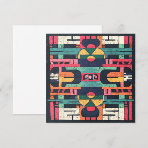 Cartão Motif asteca