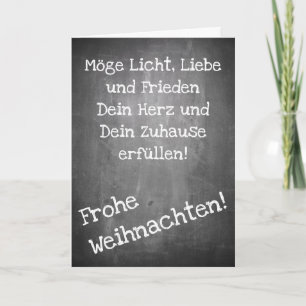 Cartão Motif natalino no estilo de quadro de aviso - Cart