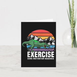 Cartão Motivação da Malhação do Exercício T Rex Gym Engra