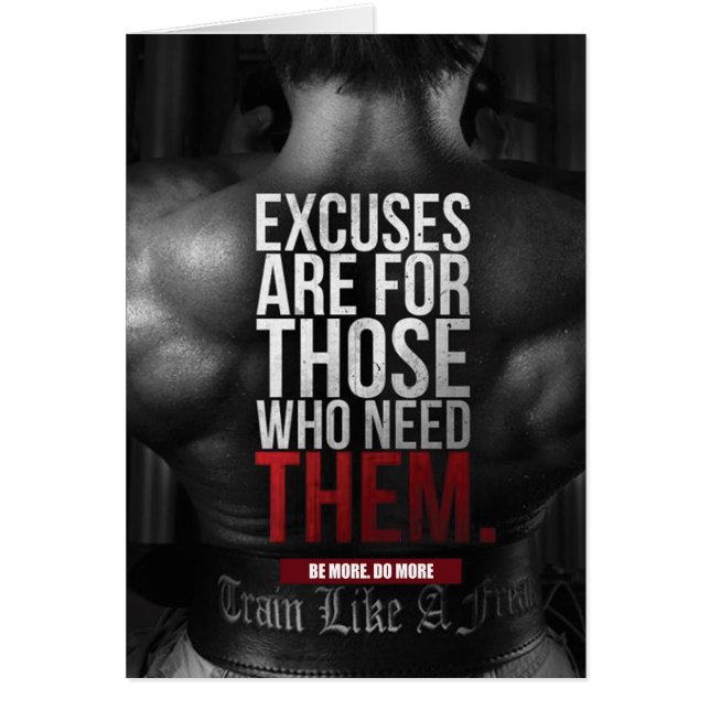 Cartão Motivação da malhação e da construção de bases (Frente)