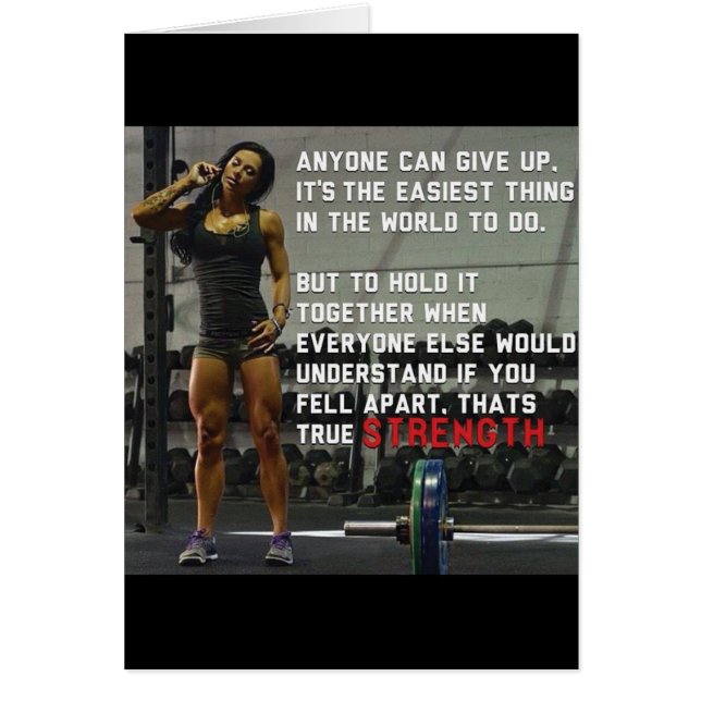 Cartão Motivação de malhação e Gym (Frente)