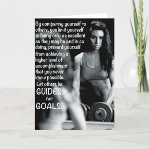 Cartão Motivação do Workout das Mulheres - Guias vs Objet