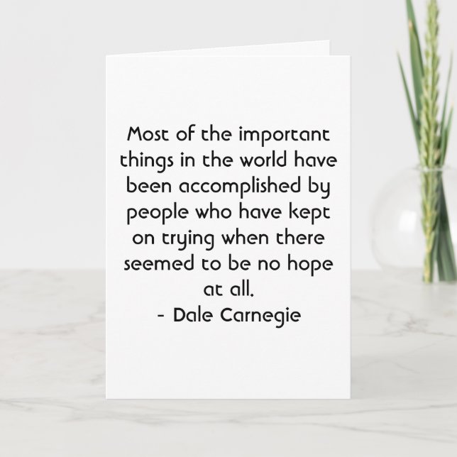 Cartão Motivação espanhola - Dale Carnegie (Frente)