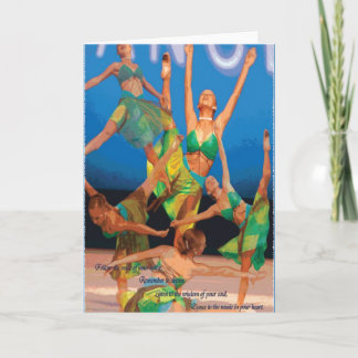 Cartão motivação para dança