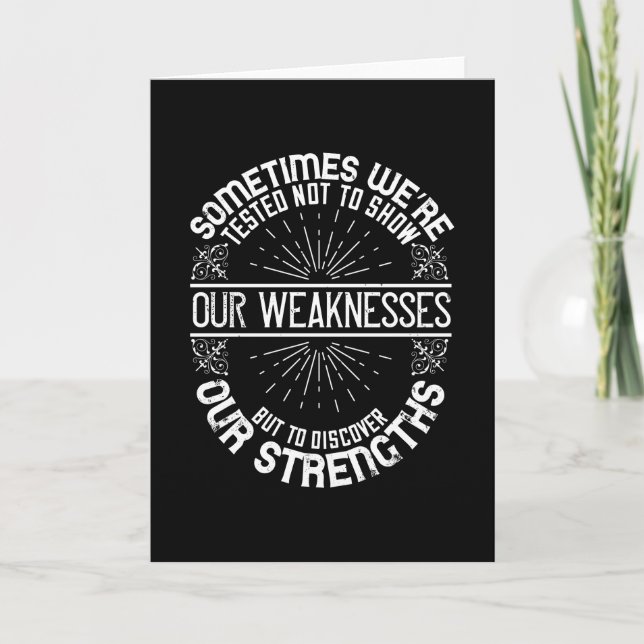Cartão Motivation - Discover Our Strengths (Frente)