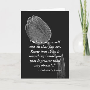 Cartão Motivational Greeting Card