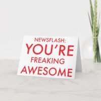 Motivational greetings card