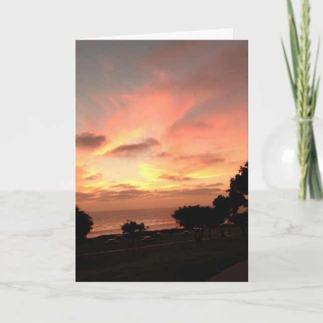 Cartão Motivational Sunset Card (Frente)