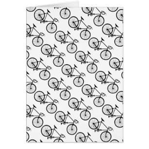 Cartão motivo, ciclo do vélo dos padrões