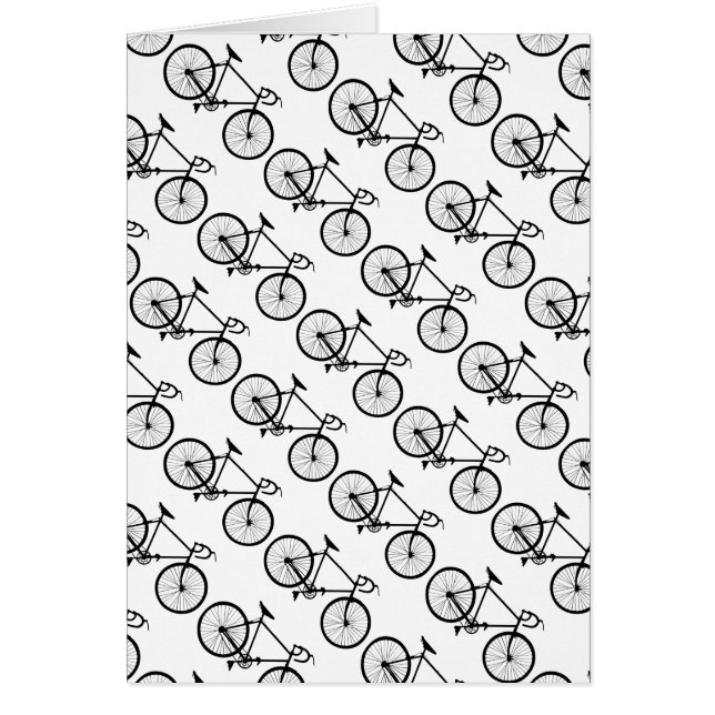 Cartão motivo, ciclo do vélo dos padrões (Frente)