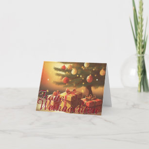 Cartão Motivo com presentes debaixo da árvore de Natal 37