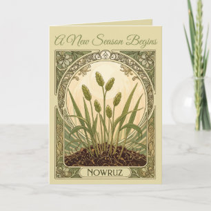Cartão Motivo Decorativo Persa de Primavera Sabzeh Awaken