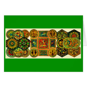 Cartão Motivos de renascimento italianos