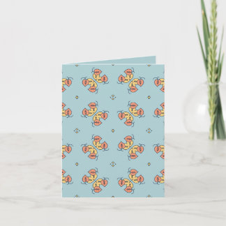 Cartão motivos florais de folhas agrupando design de pa