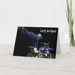 Cartão moto-cross aéreo #3 close-up