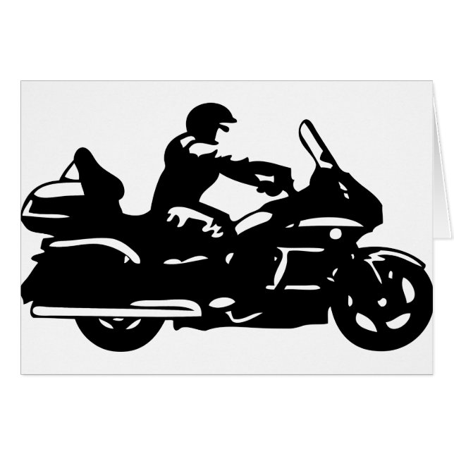 Cartão moto da motocicleta do motociclista que goldwing (Frente Horizontal)