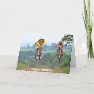 Cartão Moto X Birthday Card Motocross