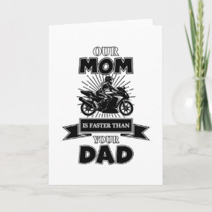 Cartão Motocicleta Biker Funny Vintage Ideia de