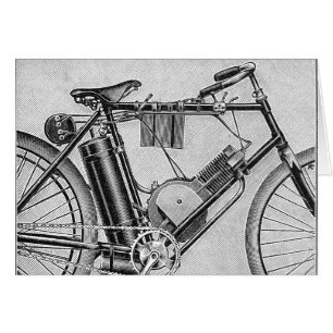 Cartão Motocicleta de Bouilly, 1895