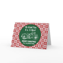 Motocicleta de Natal Que Floco de Neve Divertido