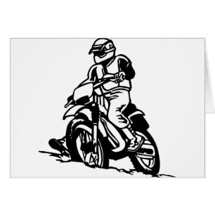 Cartão Motocicleta do motocross