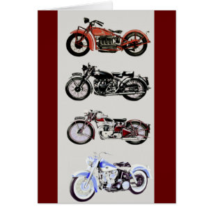 CARTÃO MOTOCICLETAS VINTAGE