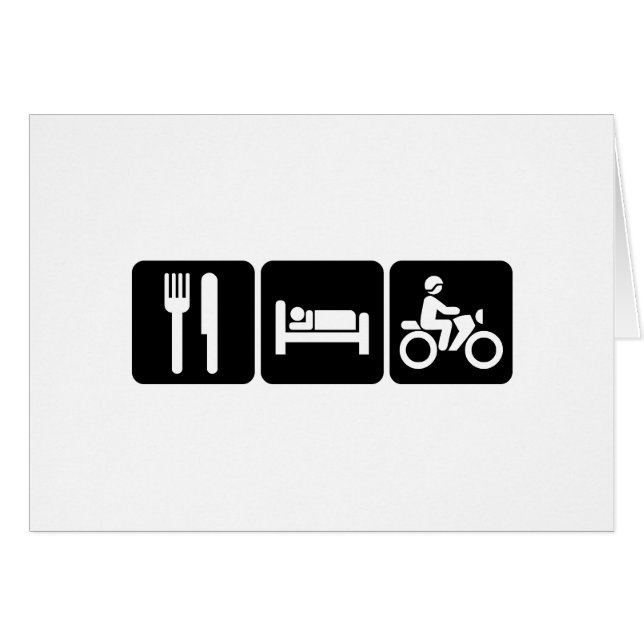 Cartão Motociclismo (Frente Horizontal)