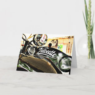 Cartão Motociclo de colheita da série Velocette M