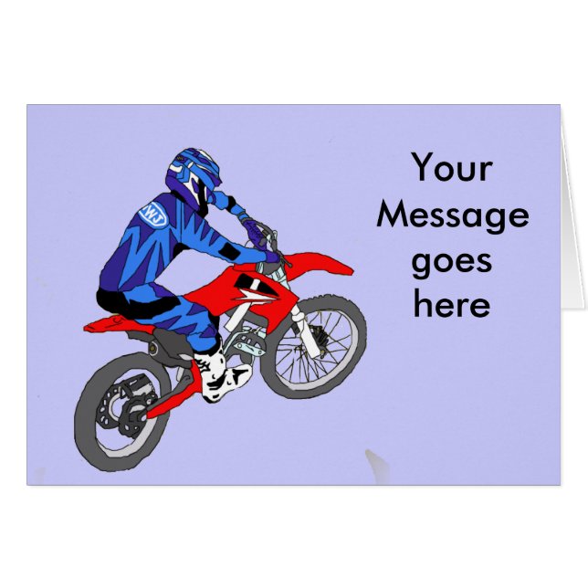 Cartão Motocross 200 (Frente Horizontal)