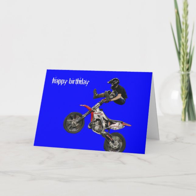 Cartão motocross aéreo #6 (Frente)