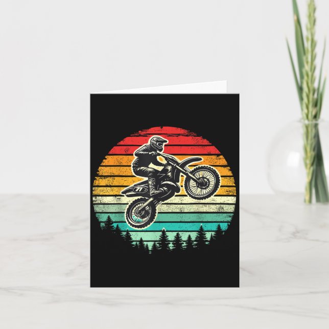 Cartão Motocross da motocicleta da dieta (Frente)
