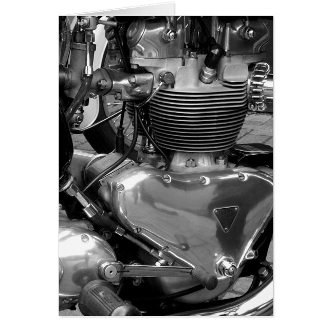 Cartão Motor de motociclo - Vertical (Frente)