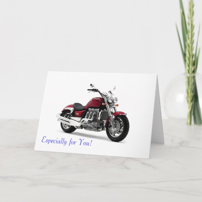 Cartão Motorbike image for greeting card (Frente)