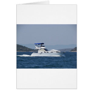 Cartão Motorboat pequeno atrativo